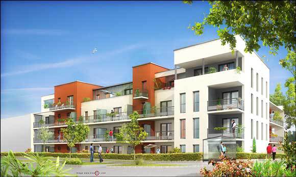 tricot - 27 logements collectifs - pace - 35 - perspective